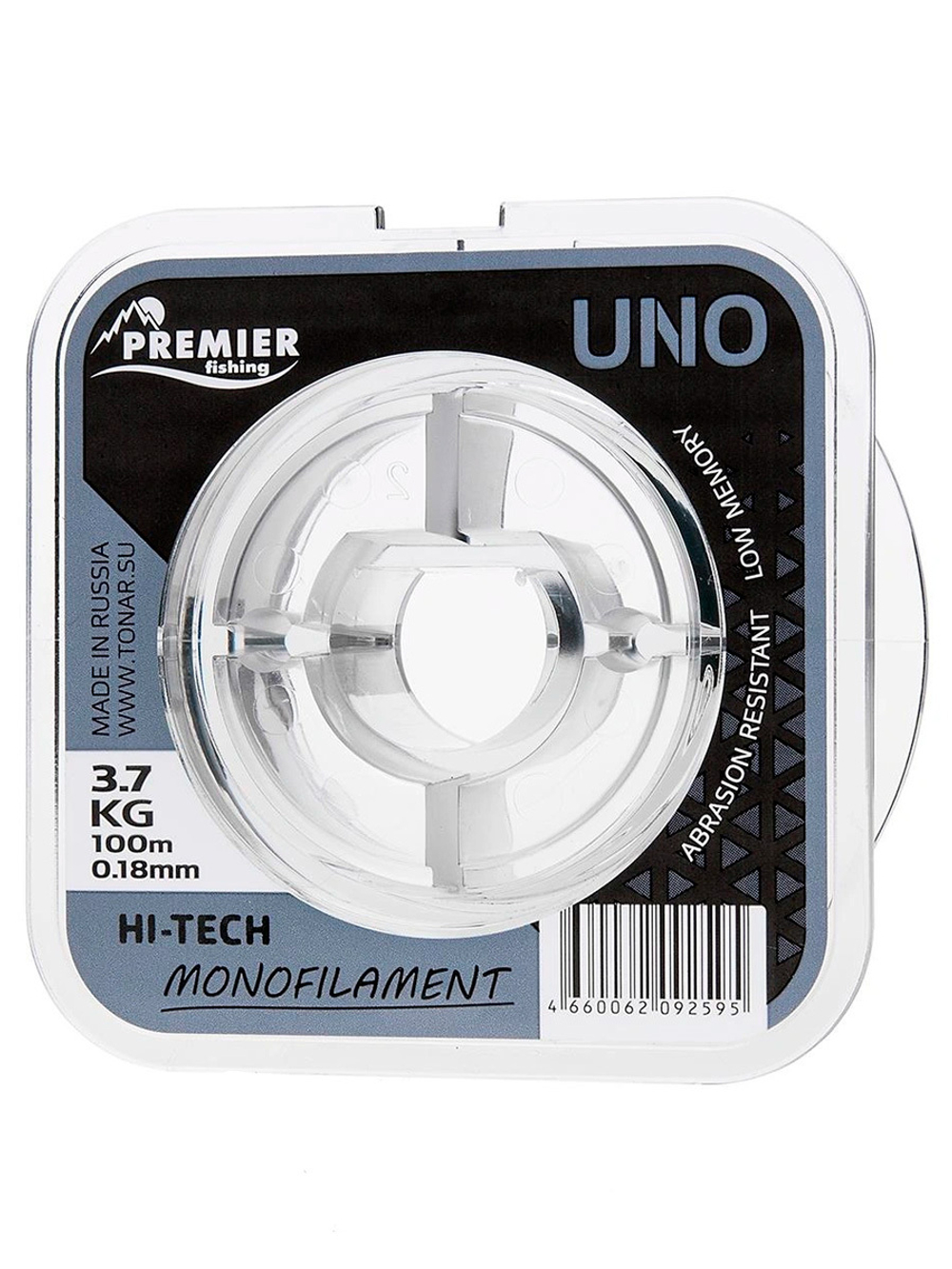 Леска для рыбалки Premier Fishing UNO Clear Nylon 0,28mm/100m (PR-U-C-028-100)