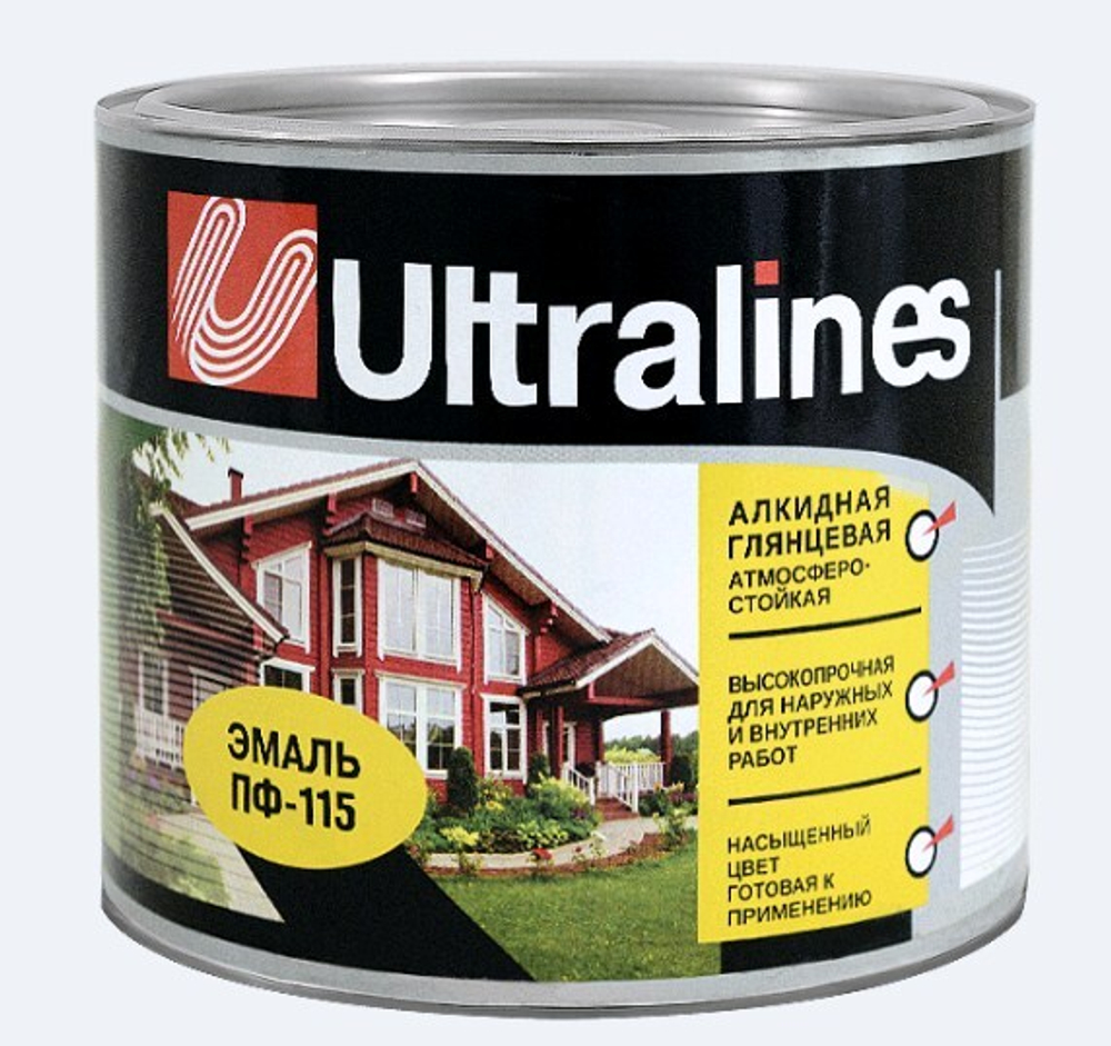 Эмаль ПФ-115 РАДУГА Ultra Lines  желтая  5,5кг