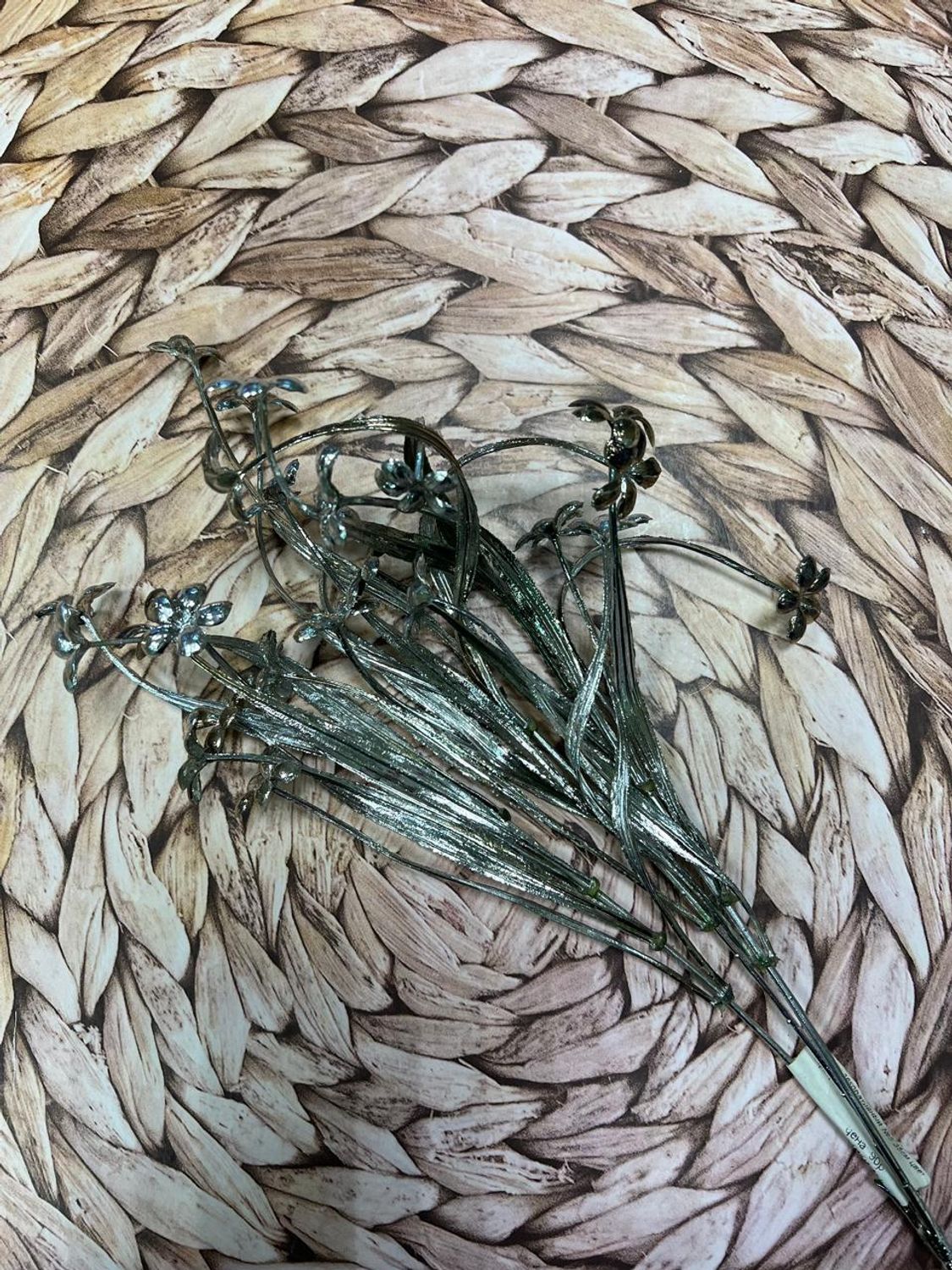 Кустик декоративный №5 35см цвет серебро