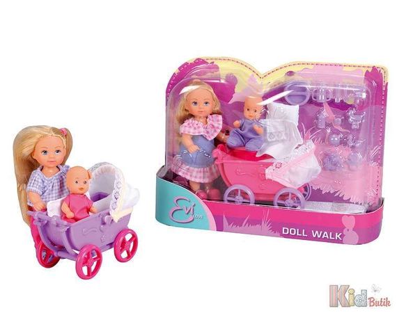 Kukla Simba Evi körpə ilə gəzintidə 12 sm