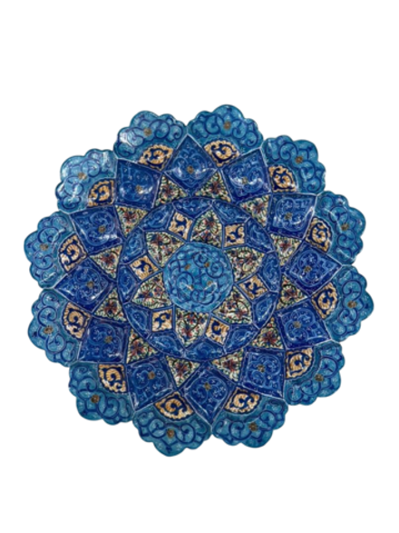 Тарелка минакари ручной работы из Исфахана (25 см) 181220256 Иран