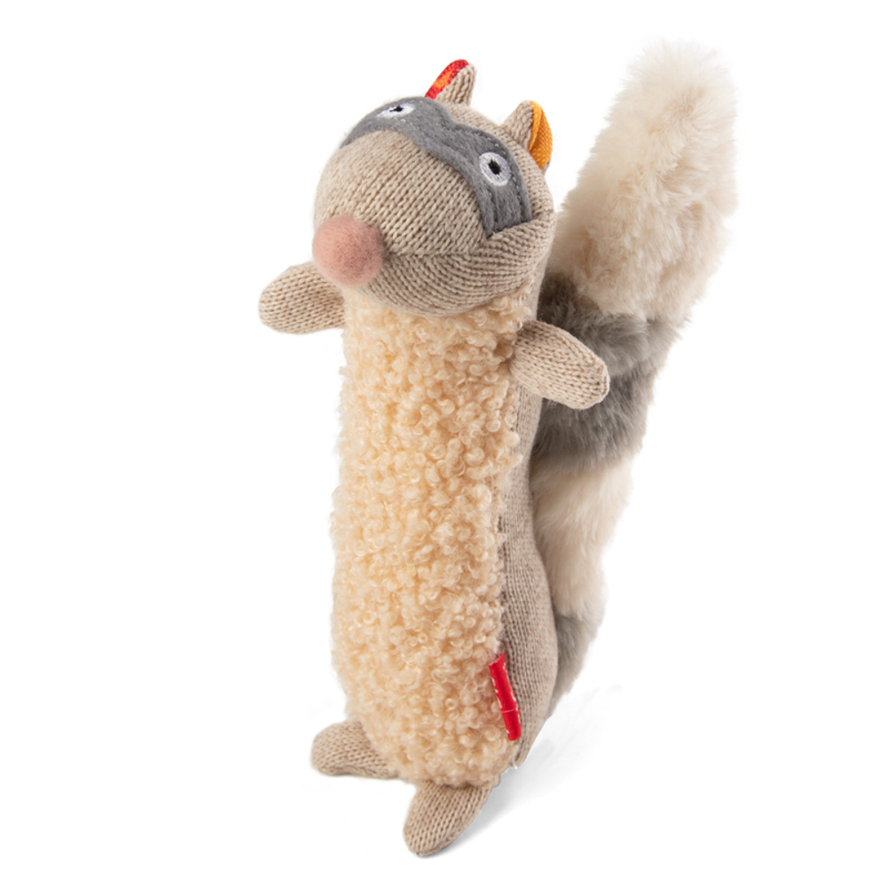 75310 Игрушка для собак Енот с пищалкой 17см, серия PLUSH FRIENDZ, GiGwi