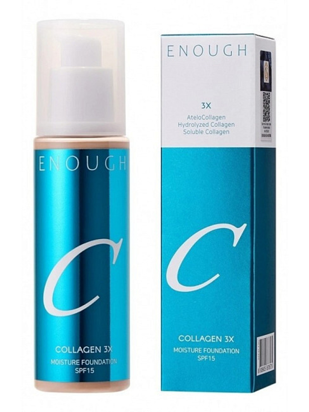Тональный крем с тройным коллагеном ENOUGH Collagen 3x Moisture Foundation SPF15 100 мл тон 20N