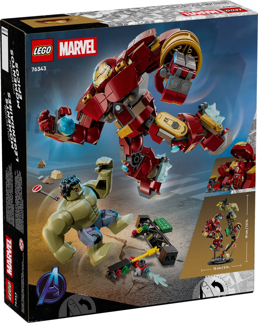 Конструктор LEGO DC Batman 76343 Epic Battle Hulkbuster vs. The Hulk