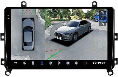 Магнитола для Toyota Highlander 4 2019-2024+ (взамен 8" экрана) - Teyes CC3-2K-360 на Android 10, Быстрая, 2K QLED, CarPlay, 4G SIM-слот, 4 камеры в комплекте