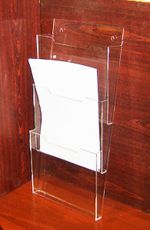 Карман буклетница А4 3-х яр вертикальный