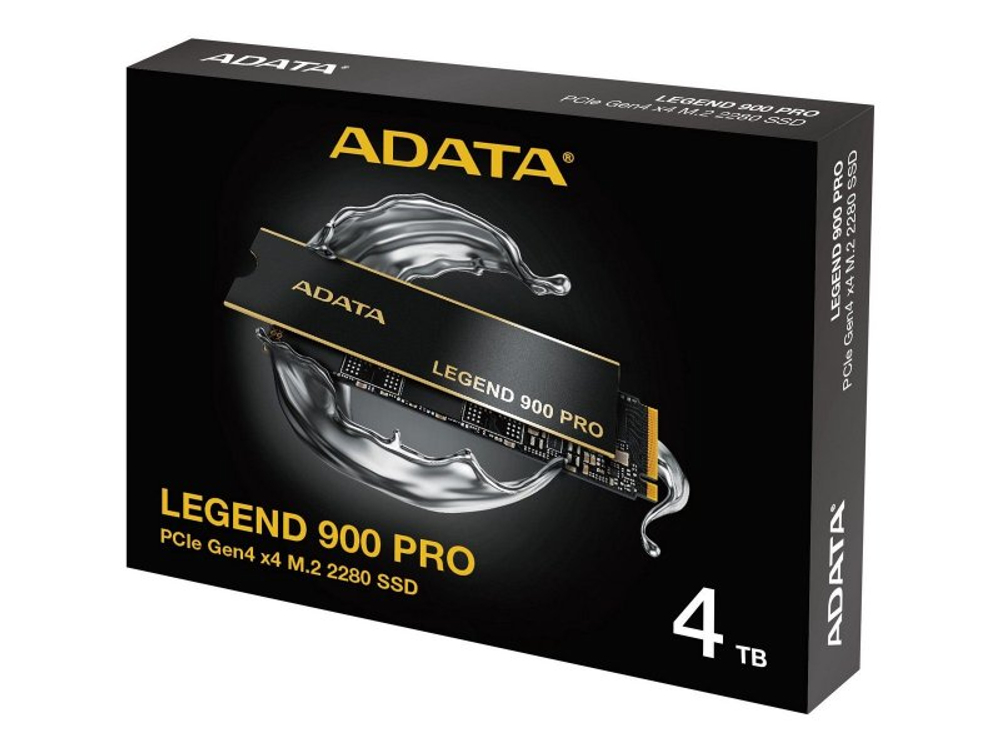 SSD накопитель ADATA Legend 900 Pro 4ТБ, M.2 2280, PCIe 4.0 x4, NVMe [SLEG-900P-4TCS]