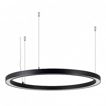 Светильник подвесной КОЛЬЦО из профиля SL-LINE-3535 BLACK 45W 3000K 049366 черный SP-CIRCLE-HANG-O3535-D800-45W Warm3000 (RAL9005, 120 deg, 230V) Arlight