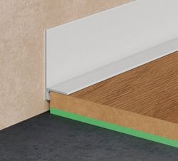 Щелевой плинтус Pro Design Mini L 601 белый, 2700x15,5x35 мм