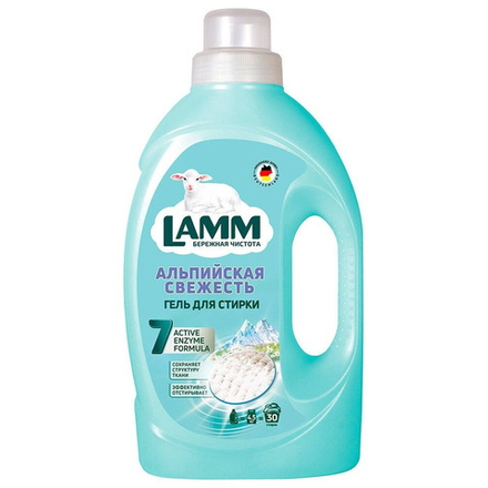 Lamm 1004мл. Гель д/стирки Альпийская свежесть