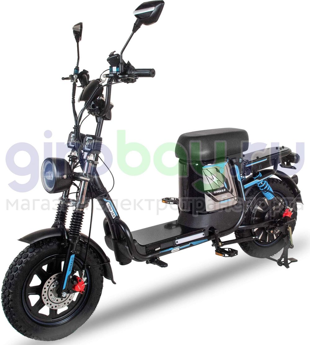 Электровелосипед Minako TITAN 2.0 Li-NMC (60V/30Ah) - Синий фото №1