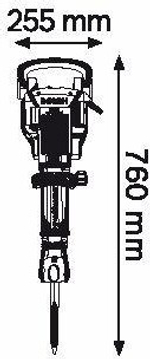 Молот ударный сетевой BOSCH GSH 16-28  0611335000 Тележка