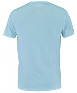 Мужская теннисная футболка Babolat Exercise Message Tee Men - angel blue heather