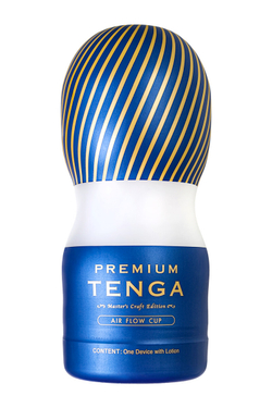 Нереалистичный мастурбатор TENGA Air Flow CUP , TPE, белый, 15,5 см