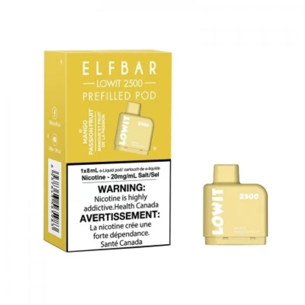 Картридж Elf bar LOWIT 2500 Mango passion fruit Манго-маракуйя купить в Москве с доставкой по России