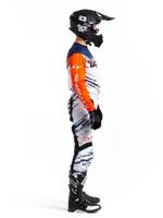 Мотоштаны Sharmax White-Orange