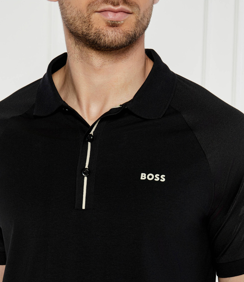 Поло PADDY 2 BOSS GREEN - черный(50519856)