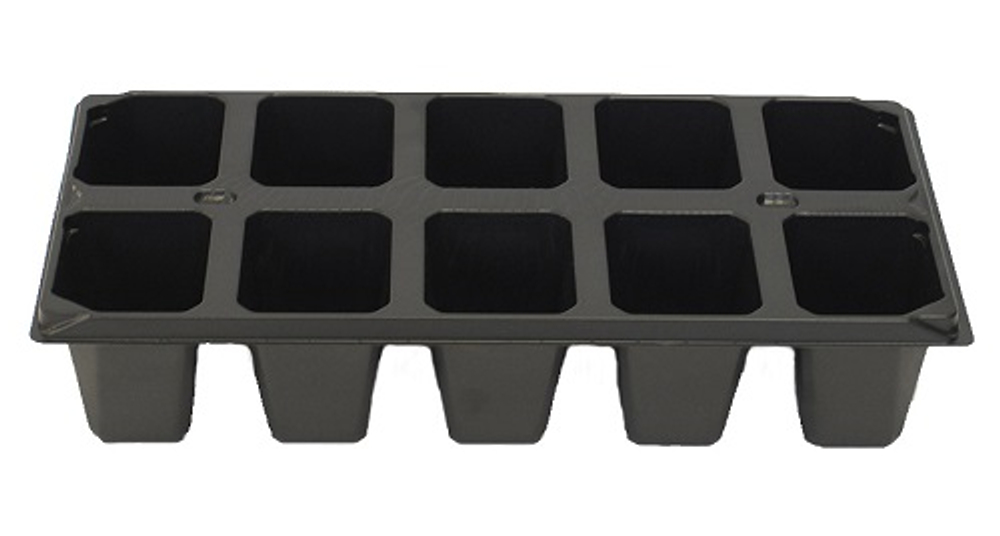 Кассета для рассады 10 квадрат 28*13*6 объем ячейки 100мл ТехноКомплекс 1шт.