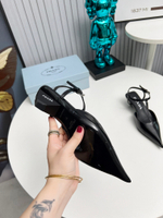 Prada Satin Slingback Pumps