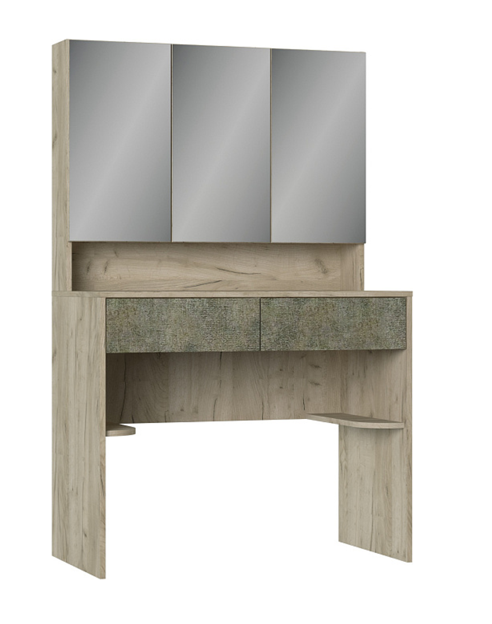 Стол макияжный Дакота серый крафт/тиз серый