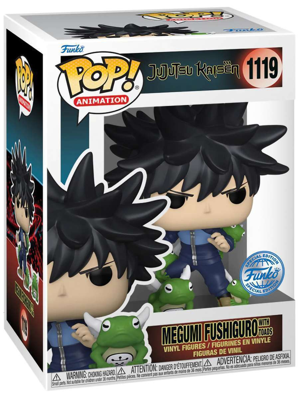 Фигурка Funko POP! Animation Jujutsu Kaisen Megumi Fushiguro w/Toads (Exc) (1119) 64495