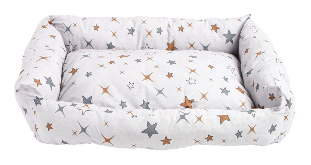 Моськи-Авоськи Лежанка СКАЗКА поплин M 58х46х16 ЗВЕЗДЫ