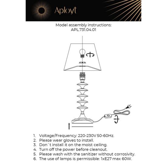 Настольная лампа APL.731.04.01