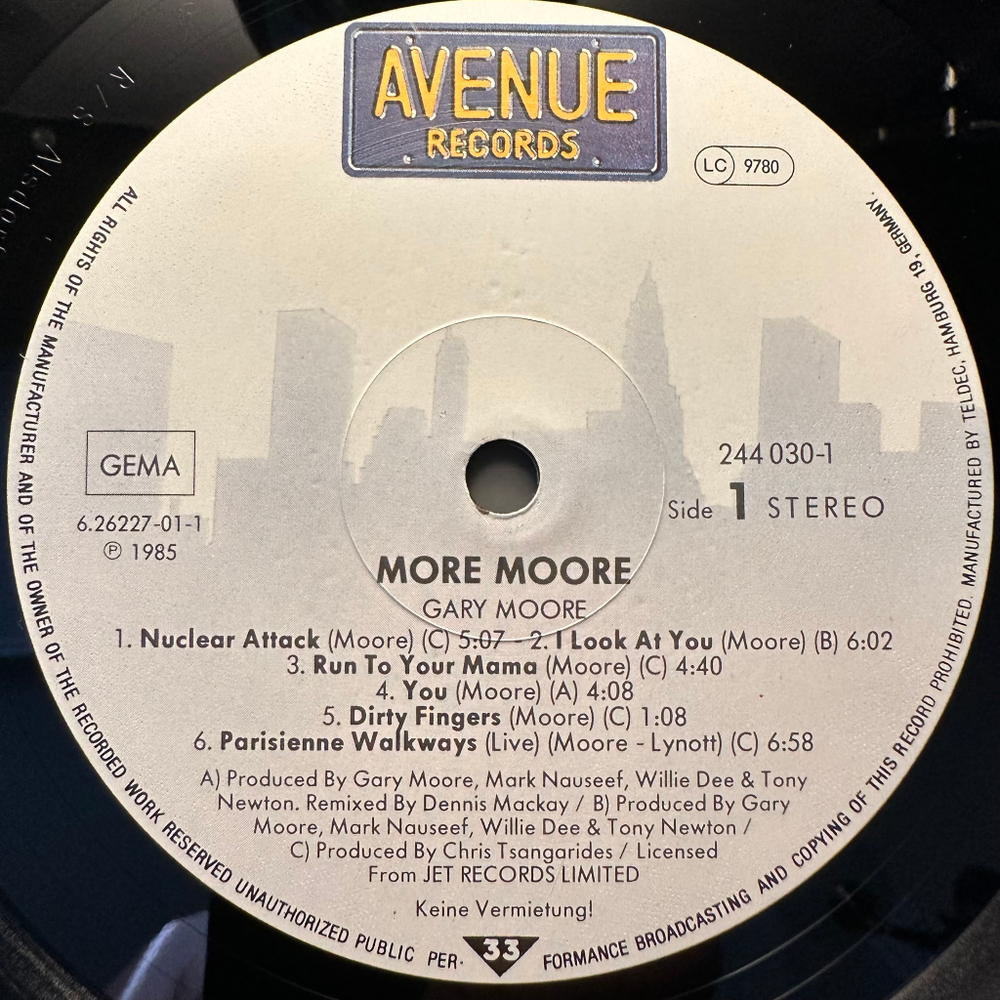 Gary Moore - Nuclear Attack (Германия 1985г.)