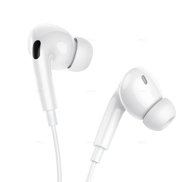 Проводные наушники Borofone для Type-C BM100 Pro (white)