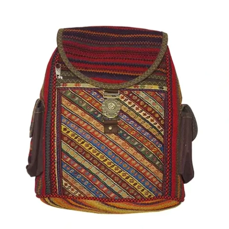 Рюкзак из разноцветного джаджима, модель Джаджим 17303740 Иран