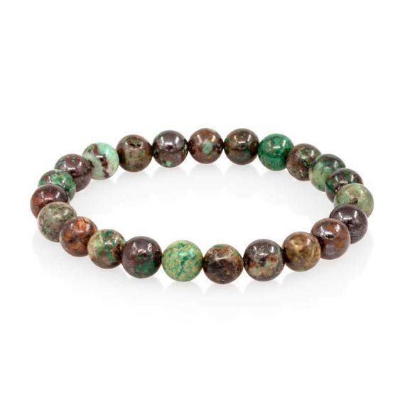 Браслет из натурального камня хризоколлы 8 мм