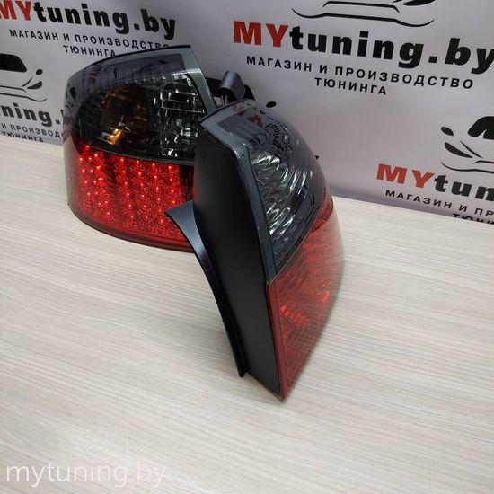 Задние фонари red smoke led для Audi A4 B6