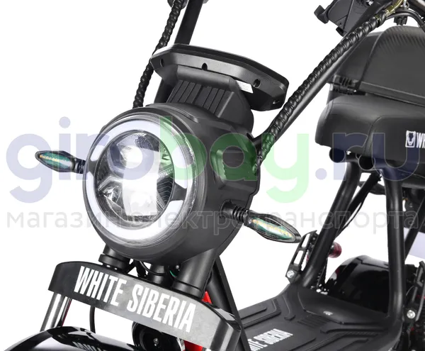 Электроскутер WHITE SIBERIA MINI R 1200w 2.0 - Черный фото 9 фото №11