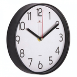 2019-111B Часы настенные круг d=19,5см, корпус черный, "Классика"
