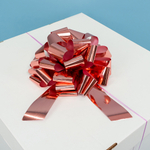 Бант-шар в цвете розовое золото, металлик, 21 см/ 36 см