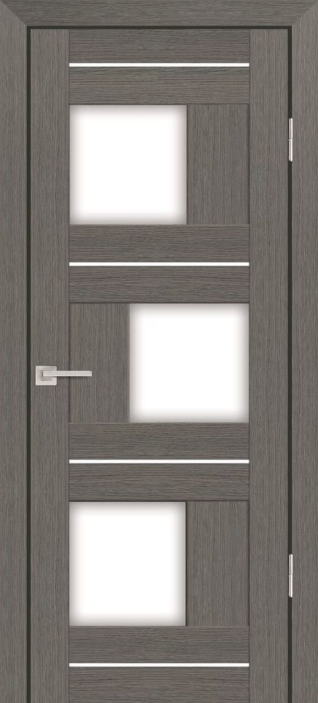 Дверь PS-13 / Цвет Грей Мелинга / белый сатинат / Двери PROFILO PORTE