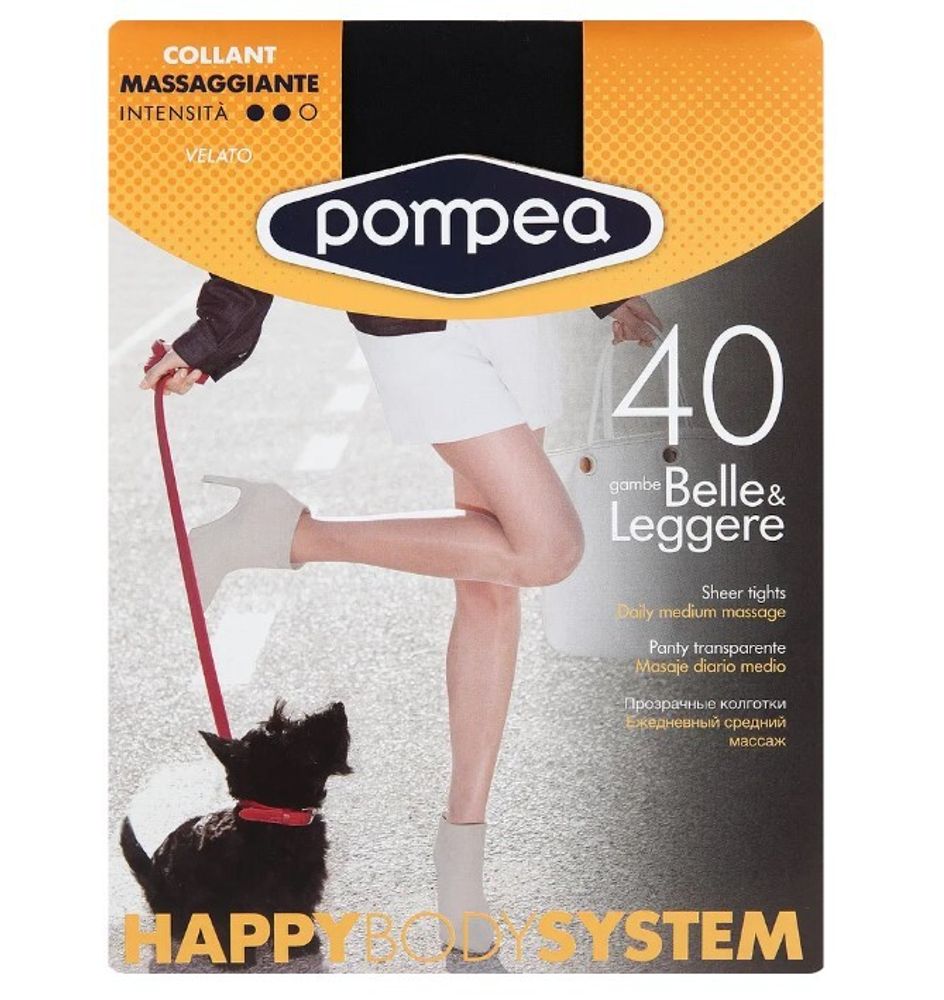 Колготки женские Pompea &quot;Happy Body System&quot;, 40 den, размер 3, black