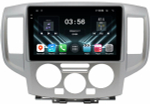 Магнитола для Nissan NV200 2009+ (рамка серебро) - FarCar DX9-9677 монитор 9.5" IPS на Android 13, 4+64Гб, CarPlay