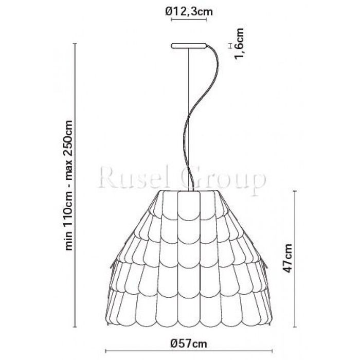 Подвесной светильник Fabbian Roofer F12 A01 32