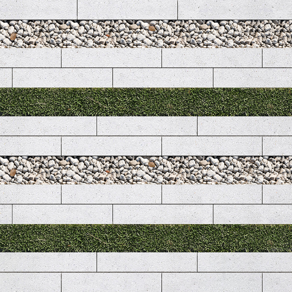 Тротуарная плитка ГАЗОННАЯ РЕШЕТКА - Стоунмикс Белый