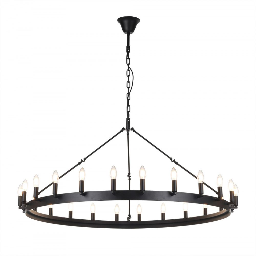 Citilux Смитсон CL470124 Люстра замковая подвесная Чёрная