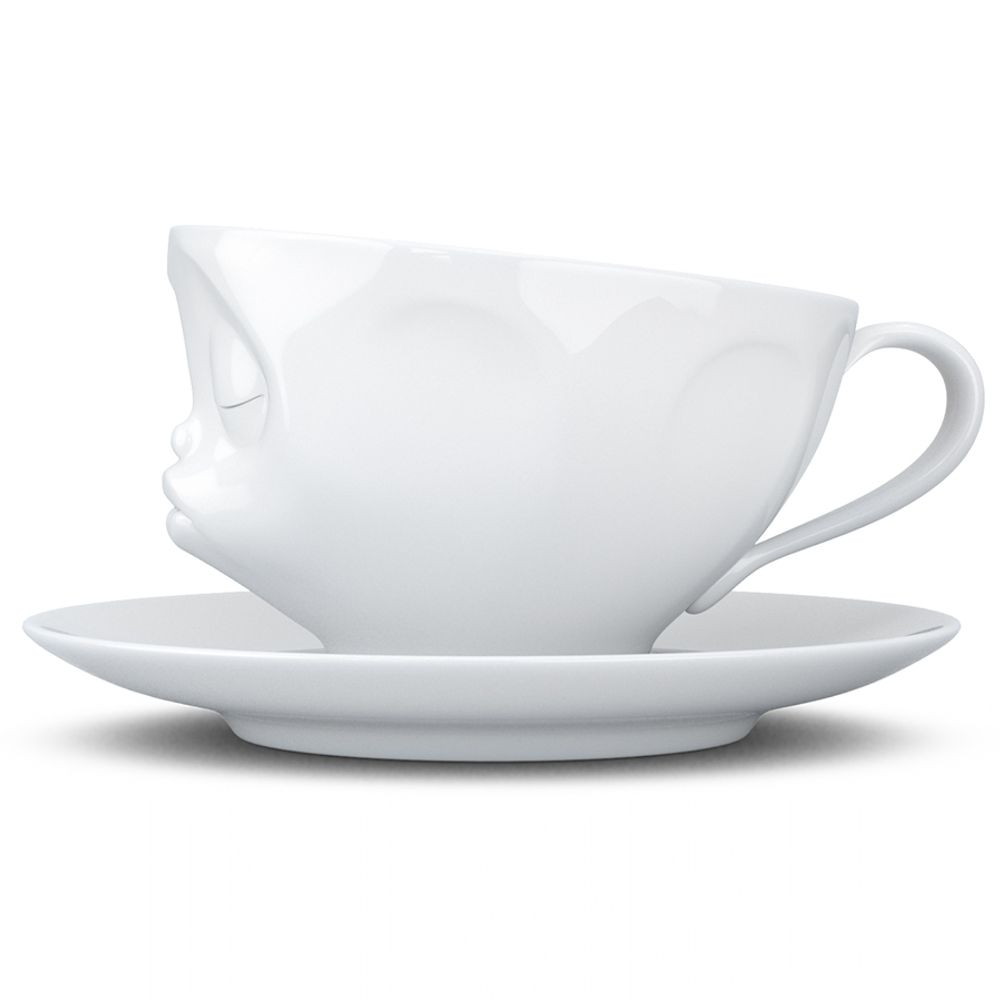 Чайная пара Kissing, 200 мл, белая