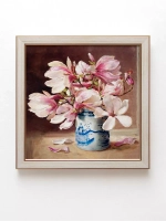 Картины на стену интерьерная на холсте 4 шт, 23*23 см