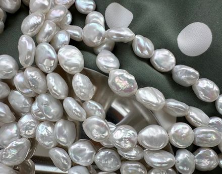 Жемчуг натуральный бусина 10-11мм (1 штука)