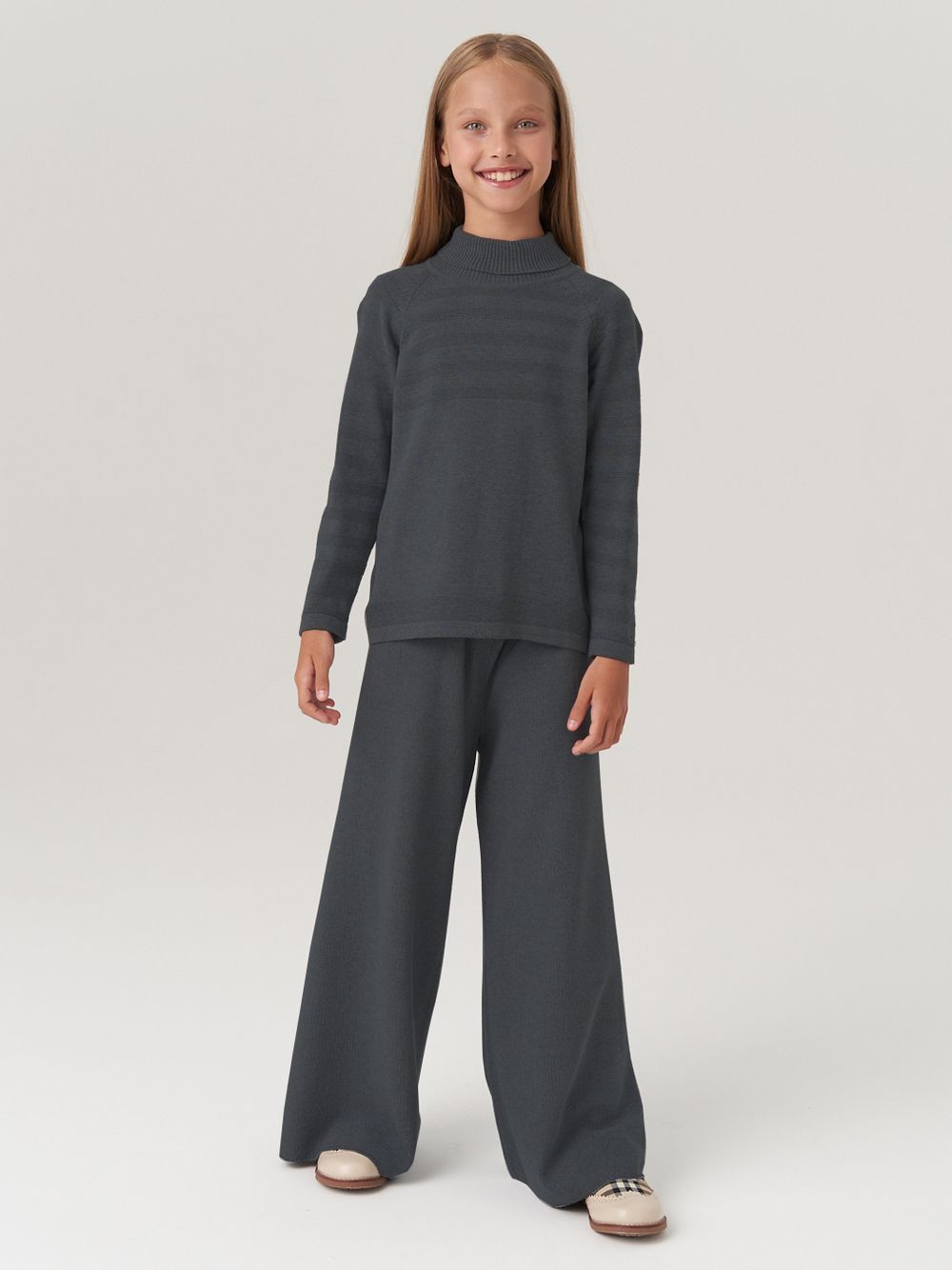 Водолазка в школу для девочки AT743  темно-серый