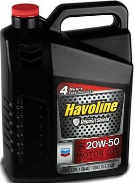 HAVOLINE 20W-50 моторное масло для бензиновых двигателей Chevron (5 литров)