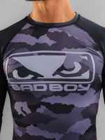 Рашгард Bad Boy Fighter черный/серый камуфляж
