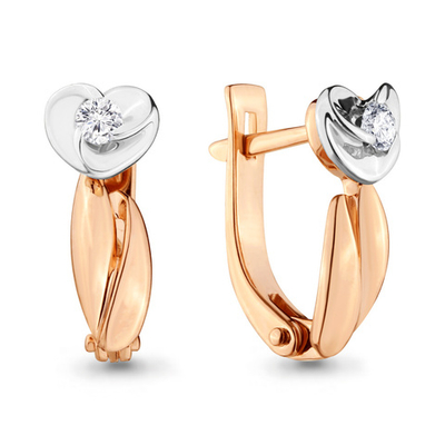 942146к Серьги из Золота с бриллиантами