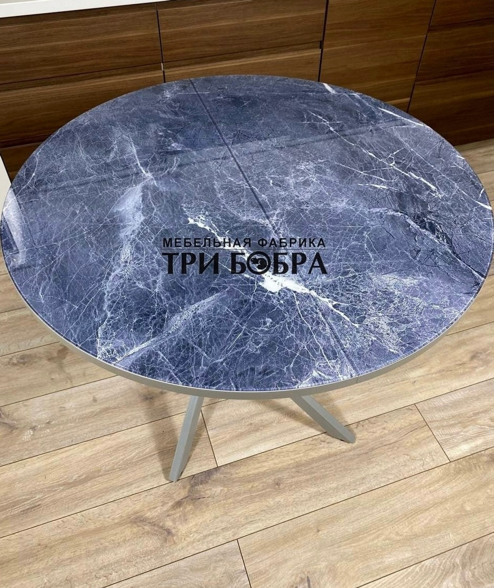 Стол круглый стеклянный "Базальт"