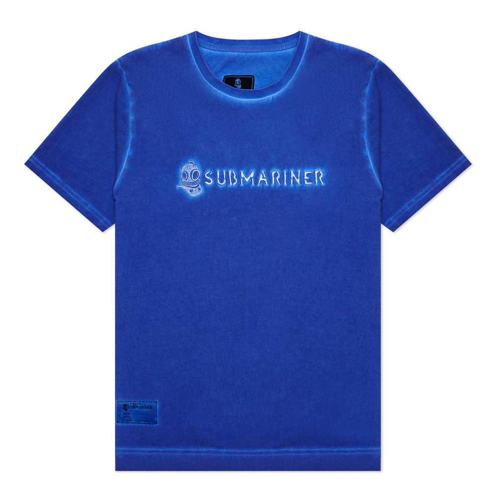 TSHRT Vintage Effect GMD BASIC LOGO Ultramarine